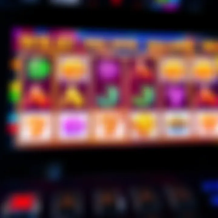 Illustration showing a digital slot machine screen with highlighted free spins feature