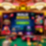 Illustration displaying a vibrant casino interface with highlighted bonus offers for Australian players at Wild Fortune
