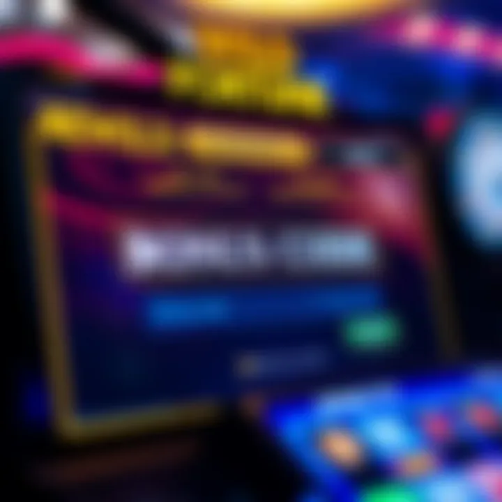 Illustration showing a digital casino deposit interface with highlighted bonus code entry field