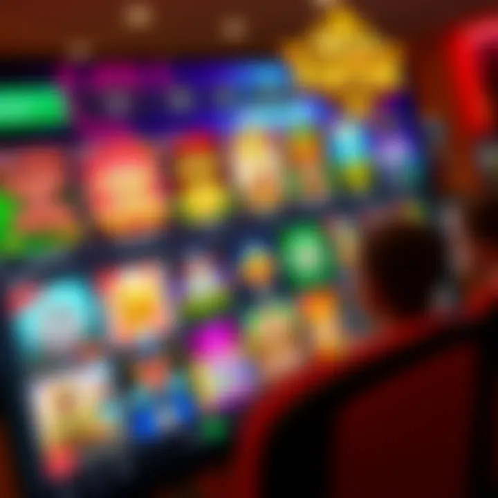 Online casino interface showing a variety of slot games and user-friendly navigation