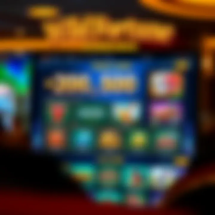 Digital casino interface highlighting bonus codes and free spins section