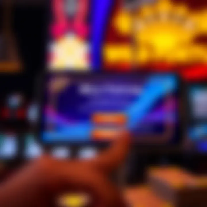 Illustration showing a casino sign-up bonus notification on a digital screen