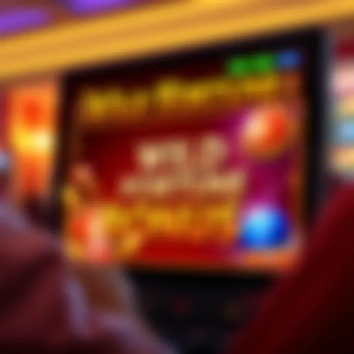 Illustration showing a digital casino interface highlighting the Wild Fortune registration bonus offer