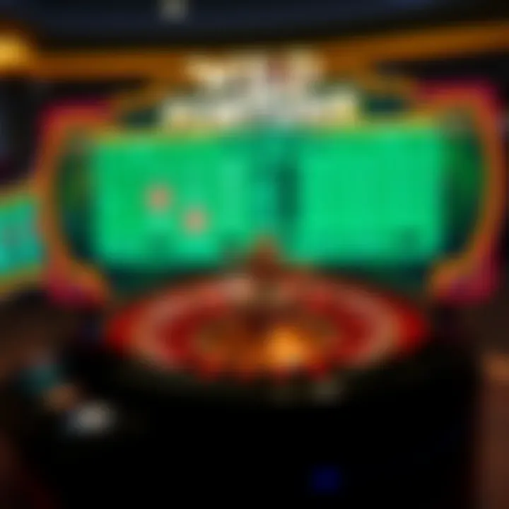 Digital display of Wild Fortune Roulette game interface showing the spinning wheel and betting options