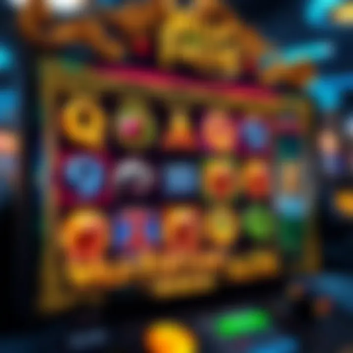 Wild Fortune Saga slot game interface showing reels and symbols with vibrant colors and mythical theme