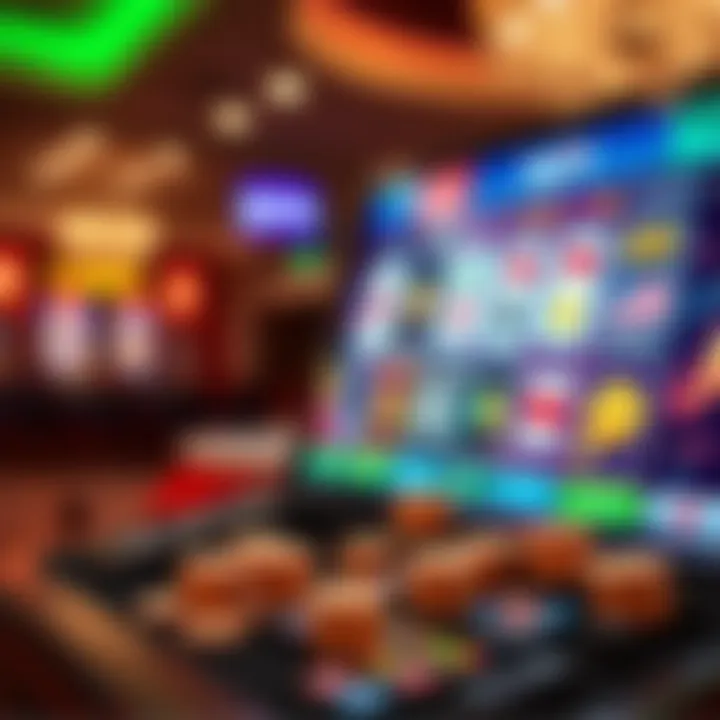 Secure payment methods icons displayed next to a digital casino platform