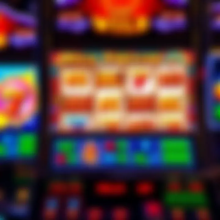 Slot machine screen displaying Wild Fortune game with colorful symbols and glowing wild icons