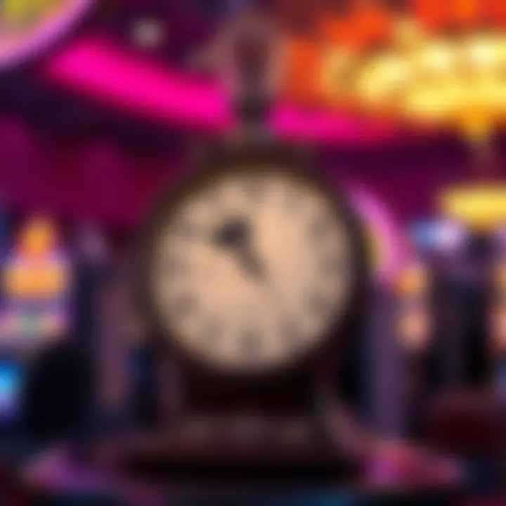 Clock symbolizing the concept of waiting time during gameplay