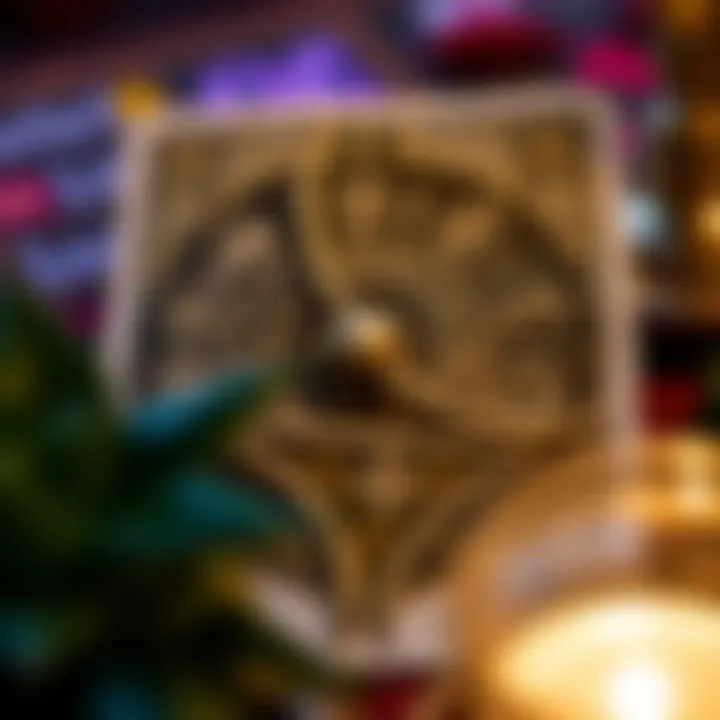 Detailed illustration of the Wheel of Fortune card emphasizing change and cycles in tarot readings