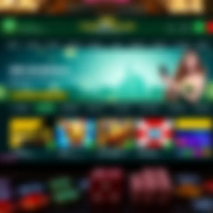 User-friendly casino website showing bonus offers, payment methods, and customer support options