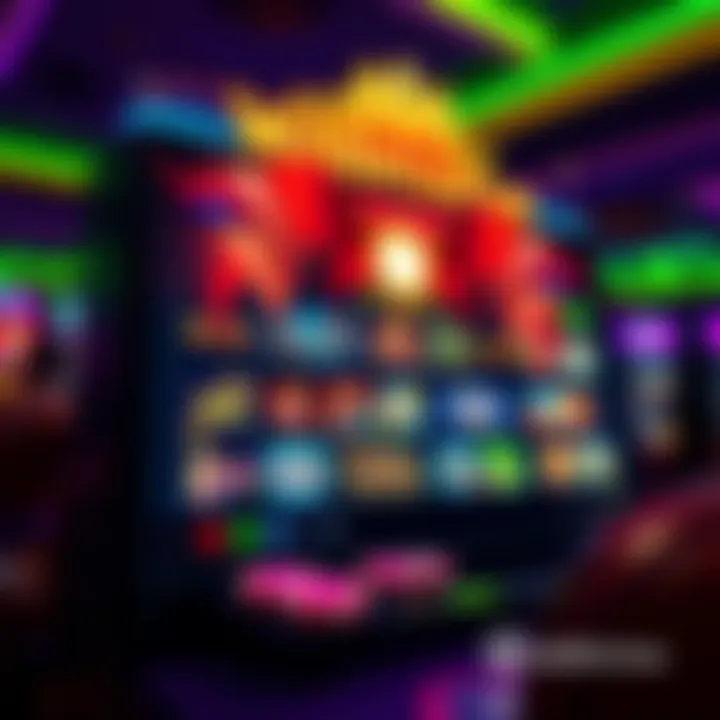 Wildfortune Casino's Dynamic Gaming Platform Bright and colorful online casino interface with various game icons and user-friendly navigation