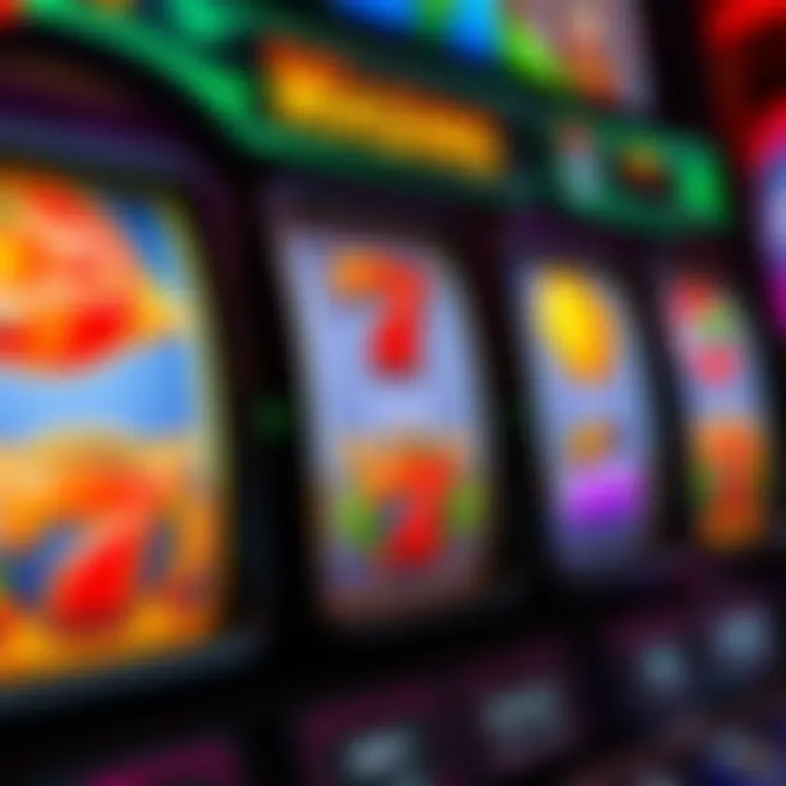 Colorful slot machine reels showing various symbols in action on Wildfortune casino interface