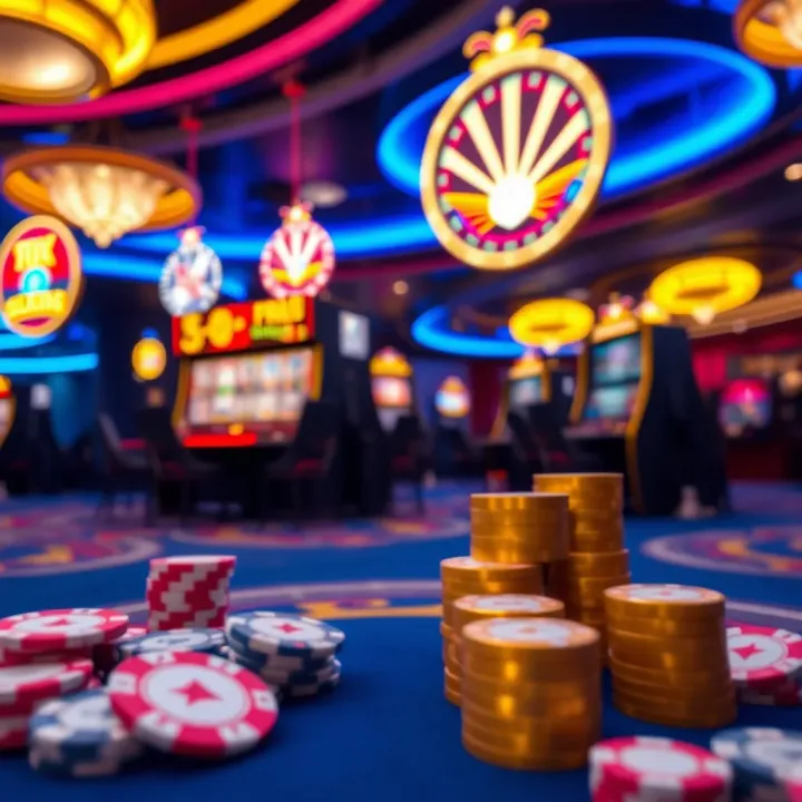 Bright casino casino elements highlighting free play and risk-free spins