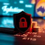 Secure payment methods and Australian dollar currency symbols with a locked shield icon